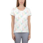 Rainbow Love - All-Over Print Women's Athletic T-shirt